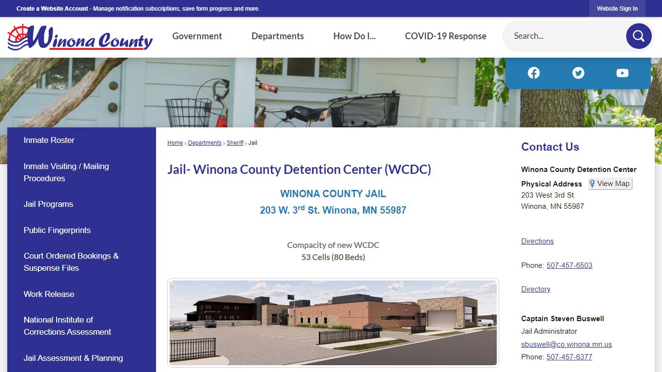 Jail- Winona County Detention Center (WCDC)